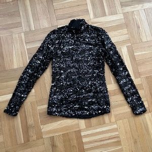 H&M sequin turtleneck